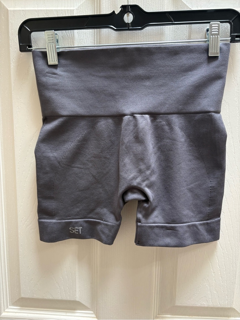 SET Active Women's Athletic Shorts Trio - Gray, Teal, Red - Picture 5 of 10